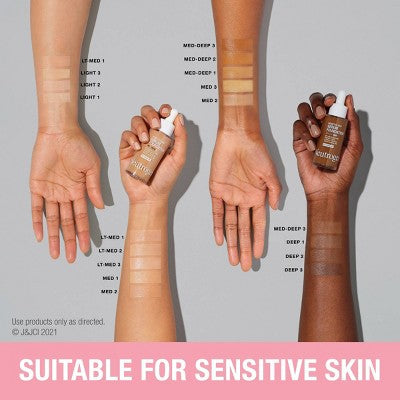 Neutrogena Healthy Skin Sensitive Skin Serum Foundation Coverage 01 Light - New