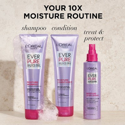 L'Oreal Paris EverPure 21-in-1 Leave In Conditioner Spray 6.8 fl oz - Imperfect Container