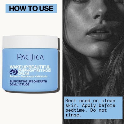 Pacifica Wake Up Beautiful Overnight Retinol Cream 1.7 fl oz - Imperfect Box
