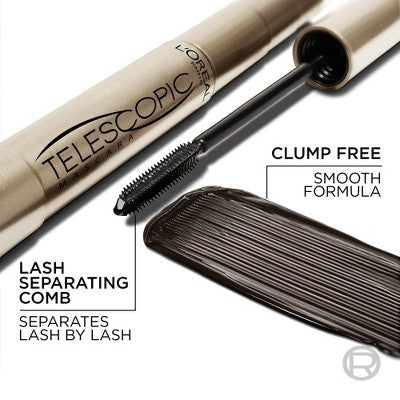 L'Oreal Paris Telescopic Original Mascara 925 Waterproof Black 0.27 fl oz - Missing Box