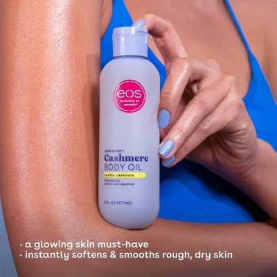 eos Shea Better Cashmere Body Oil Vanilla 6 fl oz - Imperfect Container