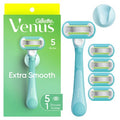 Venus Extra Smooth Value Pack Women's Razor + 5 Razor Blade Refills - Missing Box