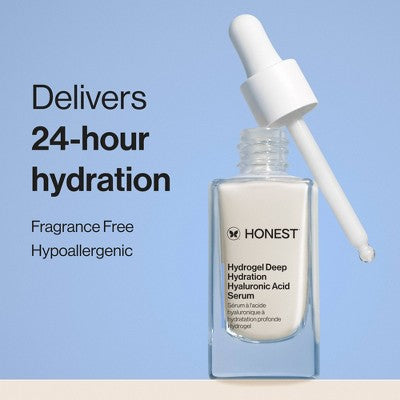 Honest Beauty Hydrogel Deep Hydration Hyaluronic Acid Serum with Rambutan 1 fl oz - Imperfect Boz