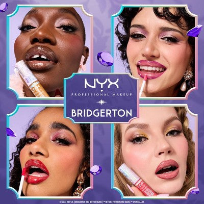 NYX Professional Makeup Bridgerton Royal Treasures Lip Kit 06 Caramel Courtship & Toffee Temptation 2pc - Imperfect Box