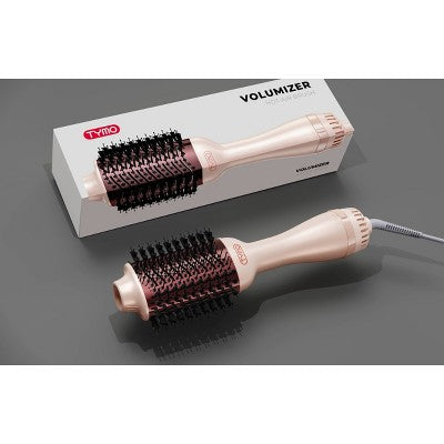 TYMO Volumizer Hot Air Brush Hair Dryer Champagne Pink - New