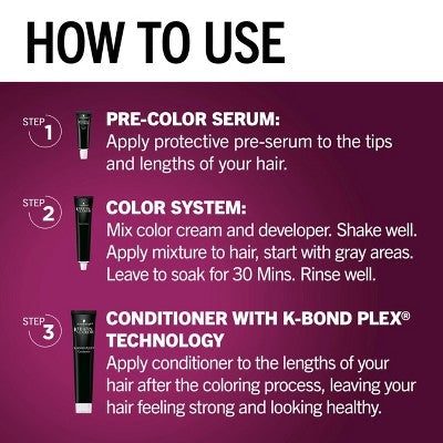 Schwarzkopf Keratin Permanent Hair Color Ruby Noir 2.08 fl oz - New