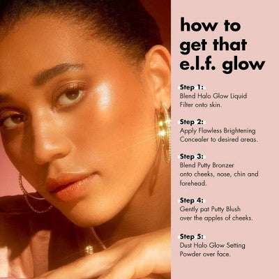 e.l.f. Halo Glow Liquid Filter Highlighter 7 Deep/Rich 1.06 fl oz - New