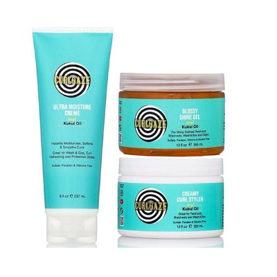 CurlDaze Shine Gel with Kukui 12 fl oz - New