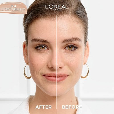 L'Oreal Paris True Match Hyaluronic Tinted Serum Skincare Hybrid 3-4 Light Medium - Imperfect Container