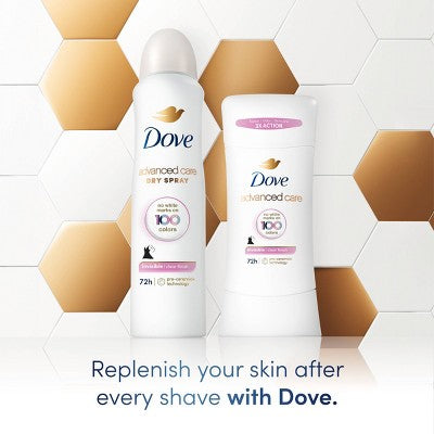 Dove Beauty Advanced Care Clear Finish 72-Hour Women's Antiperspirant & Deodorant Stick 2.6oz - Imperfect Container