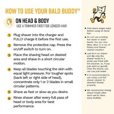 The Cut Buddy Bald Buddy Electric Cordless Head Shaver - Imperfect Box