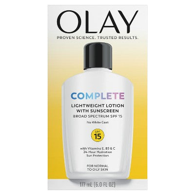 Olay Complete Lotion Moisturizer SPF 15 6 fl oz - Imperfect Box