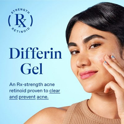 Differin Retinoid Acne Treatment; Adapalene Gel 0.1% 45g/1.6oz - Imperfect Box