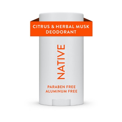 Native Solid Deodorant for Men & Women Citrus & Herbal Musk 2.65oz - Imperfect Container