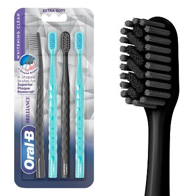 Oral-B Brilliance Whitening Toothbrush 4ct - New
