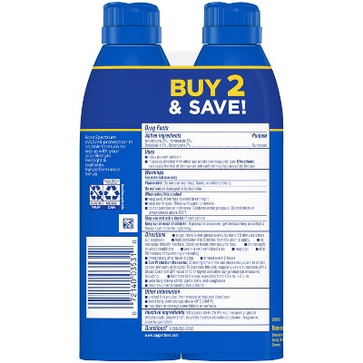 Coppertone Sport Sunscreen Spray SPF 30 Twin Pack 11oz - Imperfect Box