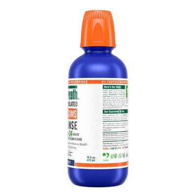TheraBreath Healthy Gums Mouthwash Antigingivitis Clean Mint 16 fl oz - Imperfect Container