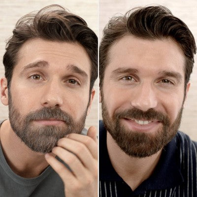 Just For Men Mustache & Beard Coloring for Gray Hair with Brush Included Light Red Brown M27 - New