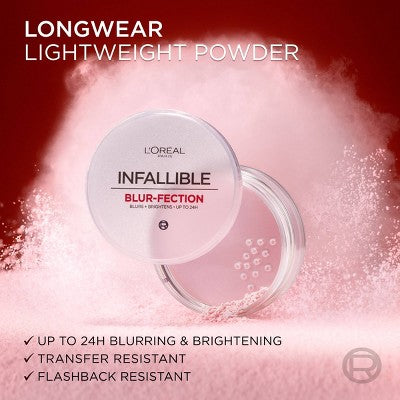 L'Oreal Paris Infallible Blur-fection Loose Pwdr Translucent Light 0.21oz - New