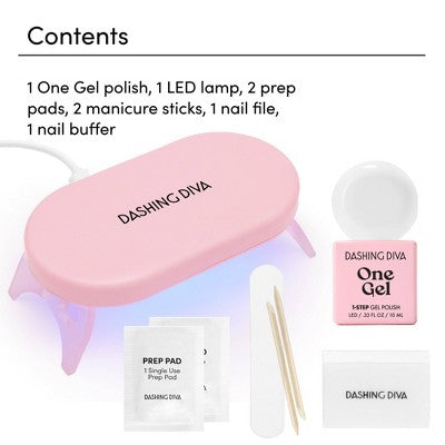 Dashing Diva One Gel Color Nail Polish Starter Kit Daikon 8ct - New