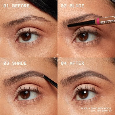 NYX Professional Makeup Brow Blade & Shade Nano Mechanical Brow Pencil Ash Blonde 0.002oz - Imperfect Box