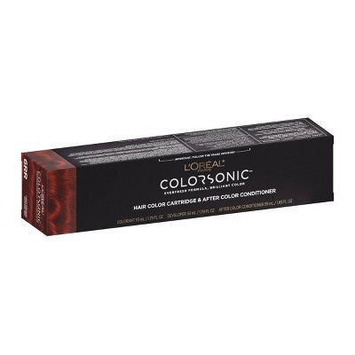 L'Oreal Paris Colorsonic Permanent Hair Color Cartridge Light Brown Intense Red 6RR - Imperfect Box