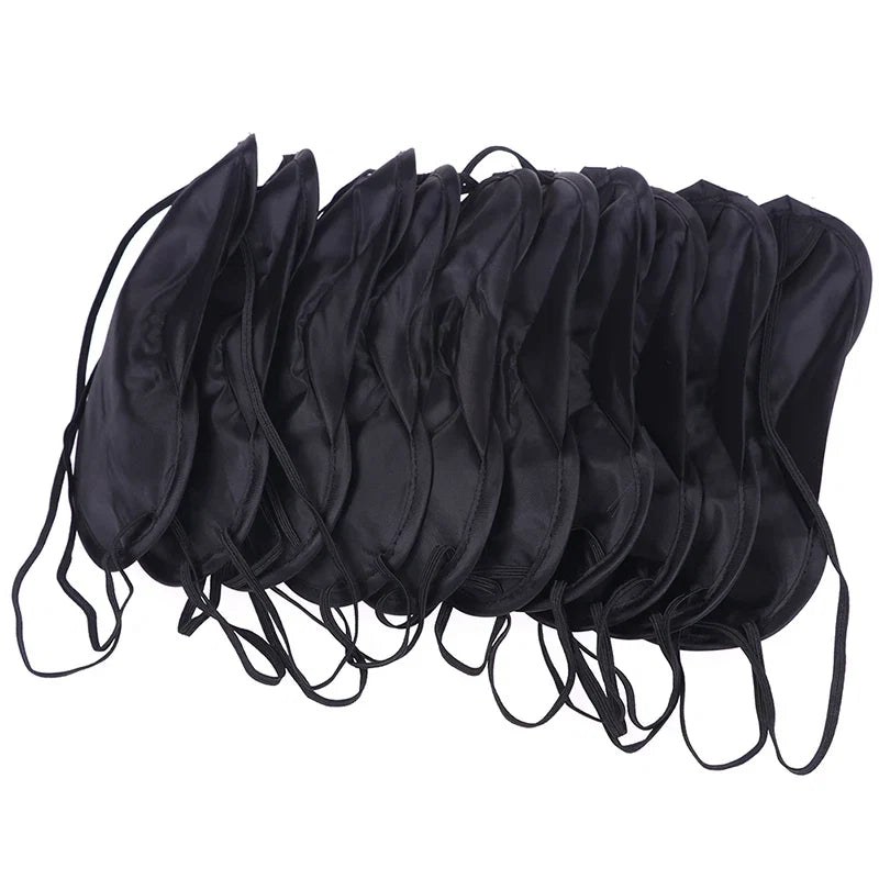 10 Pcs Comfortable Sleep Eye Mask | Light Blocking Blindfold for Travel & Night Sleep