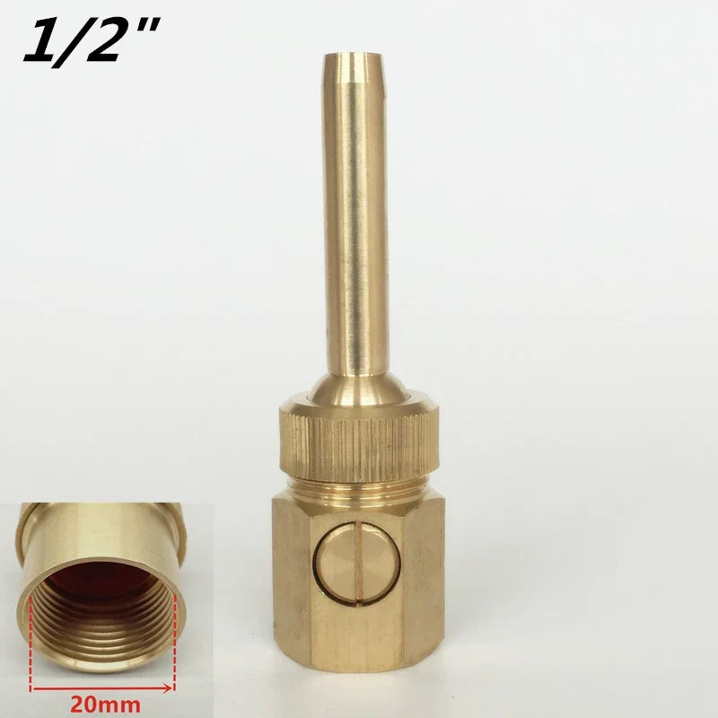 1/2'' 3/4" 1" Adjustable Valve Control Jet Straight Fountain Nozzles Sprinkler Outdoor Water Fountain
