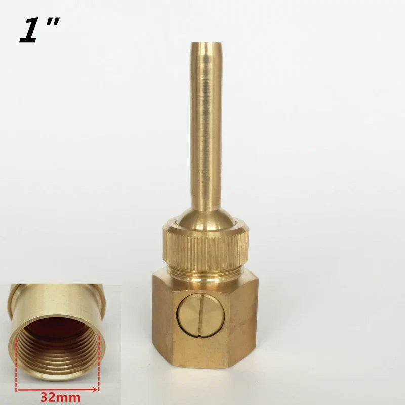 1/2'' 3/4" 1" Adjustable Valve Control Jet Straight Fountain Nozzles Sprinkler Outdoor Water Fountain