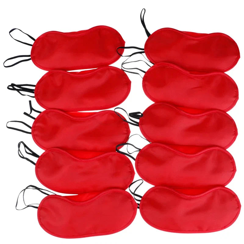 10 Pcs Comfortable Sleep Eye Mask | Light Blocking Blindfold for Travel & Night Sleep