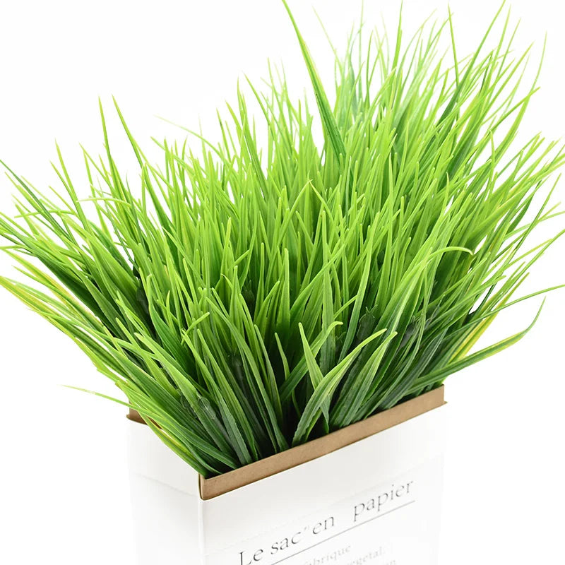 Hot Sale Plastic Grass Household Products Vase For Home Decor Christmas Craft Supply Wedding Decorative Flower Artificial Plants