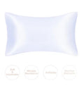 JuwenSilk silky stain pillowcase silky pillowcase natural silk pillowcase mulberry silk pillow case standard queen k
