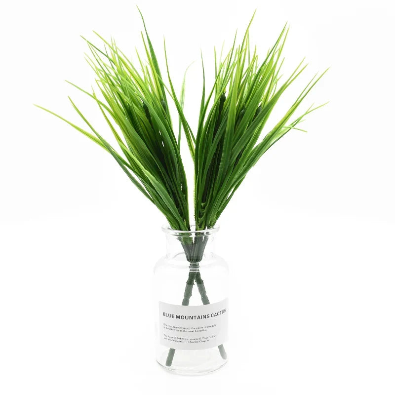 Hot Sale Plastic Grass Household Products Vase For Home Decor Christmas Craft Supply Wedding Decorative Flower Artificial Plants