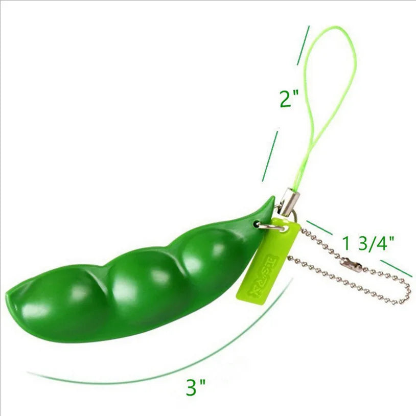 Peapod Fidget Toy | Squishy Stress Relief Pea Pod