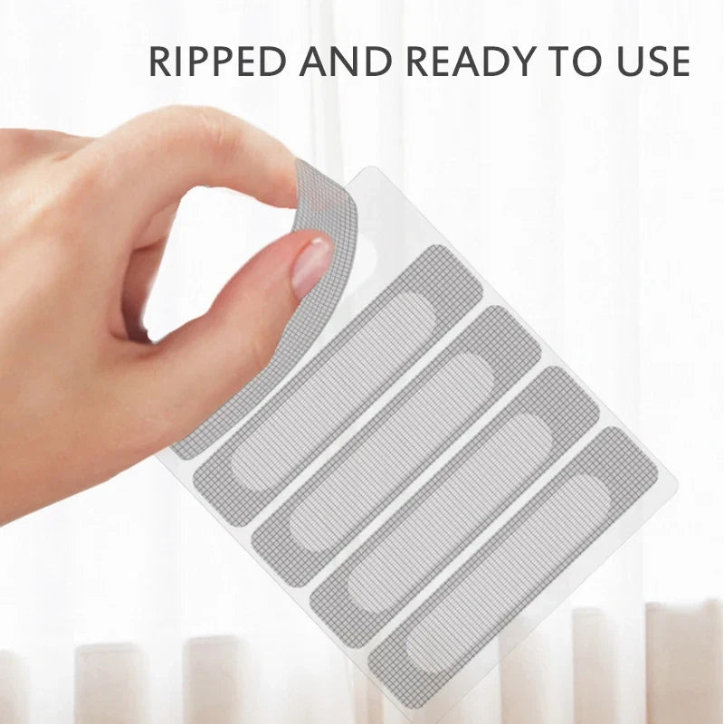 50/25/15pcs Window Screen Repair Stickers Tape Adhesive Anti Mosquito Door Mesh Patch Tape Broken Holes Repair Screen Wall Patch