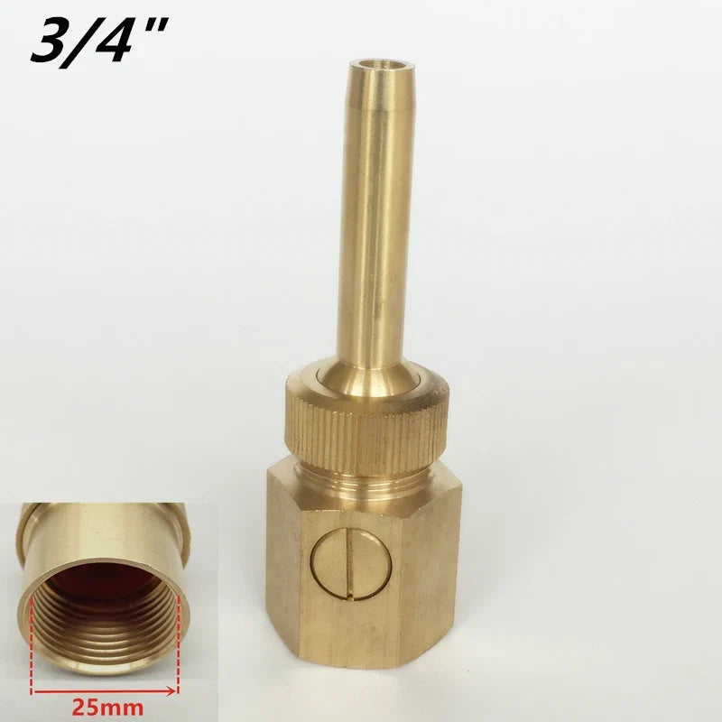 1/2'' 3/4" 1" Adjustable Valve Control Jet Straight Fountain Nozzles Sprinkler Outdoor Water Fountain