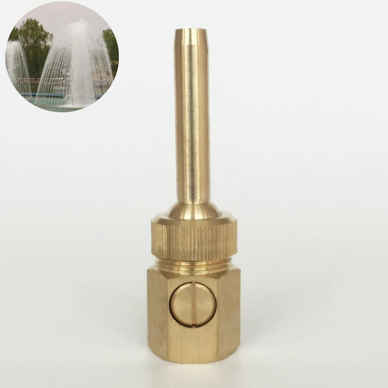 1/2'' 3/4" 1" Adjustable Valve Control Jet Straight Fountain Nozzles Sprinkler Outdoor Water Fountain