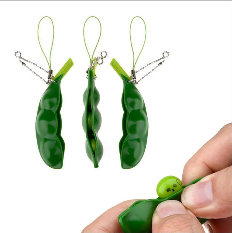 Peapod Fidget Toy | Squishy Stress Relief Pea Pod