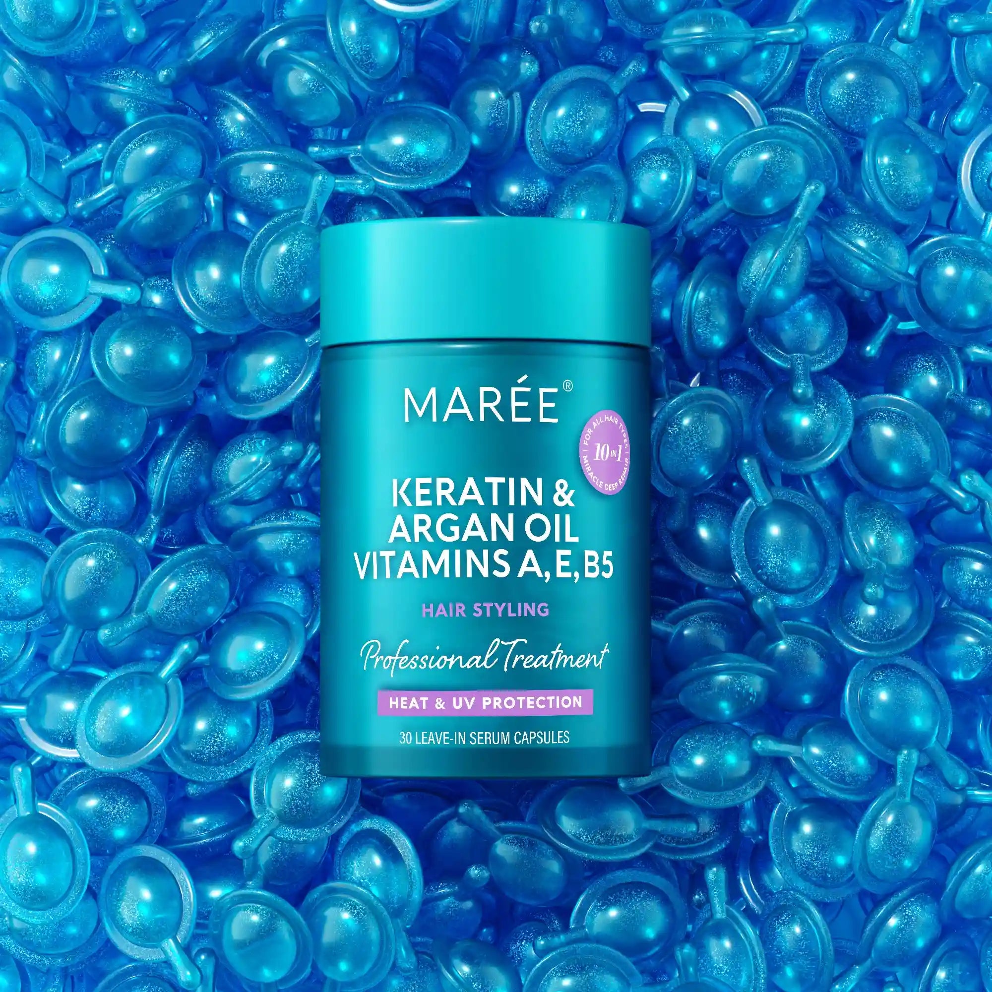 Keratin Oil Capsules for Frizz Control
