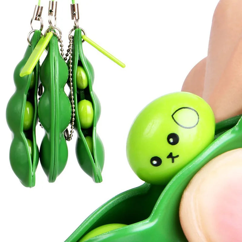 Peapod Fidget Toy | Squishy Stress Relief Pea Pod