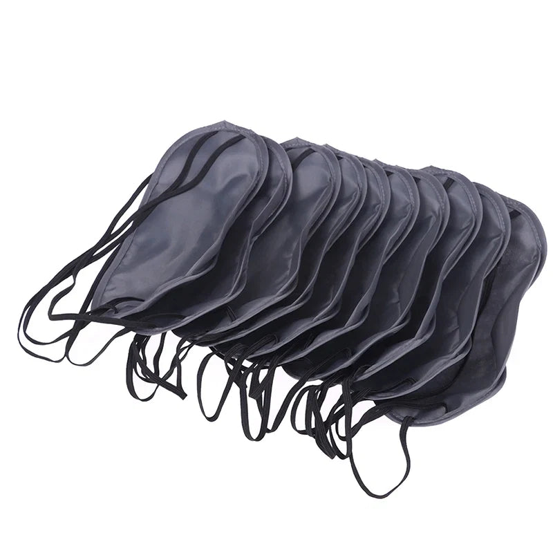 10 Pcs Comfortable Sleep Eye Mask | Light Blocking Blindfold for Travel & Night Sleep