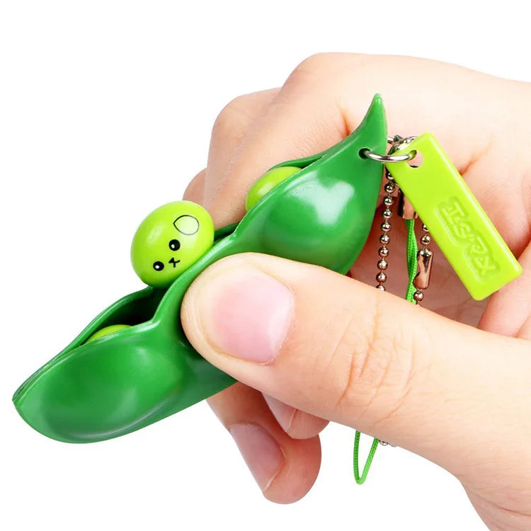 Peapod Fidget Toy | Squishy Stress Relief Pea Pod