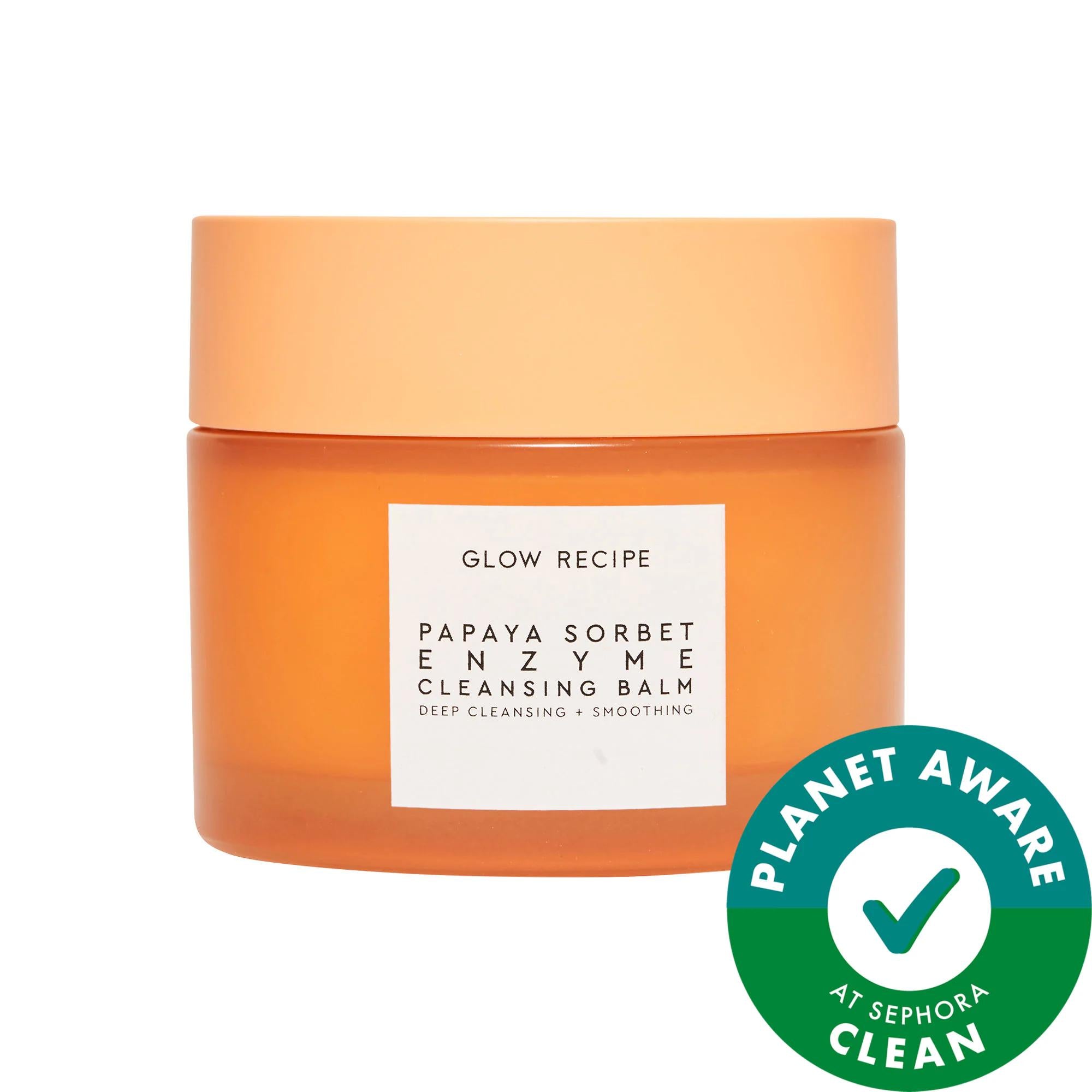 Papaya Sorbet Smoothing Enzyme Cleansing Balm & Makeup Remover - Vegan, Cruelty-Free, Natural Skincare