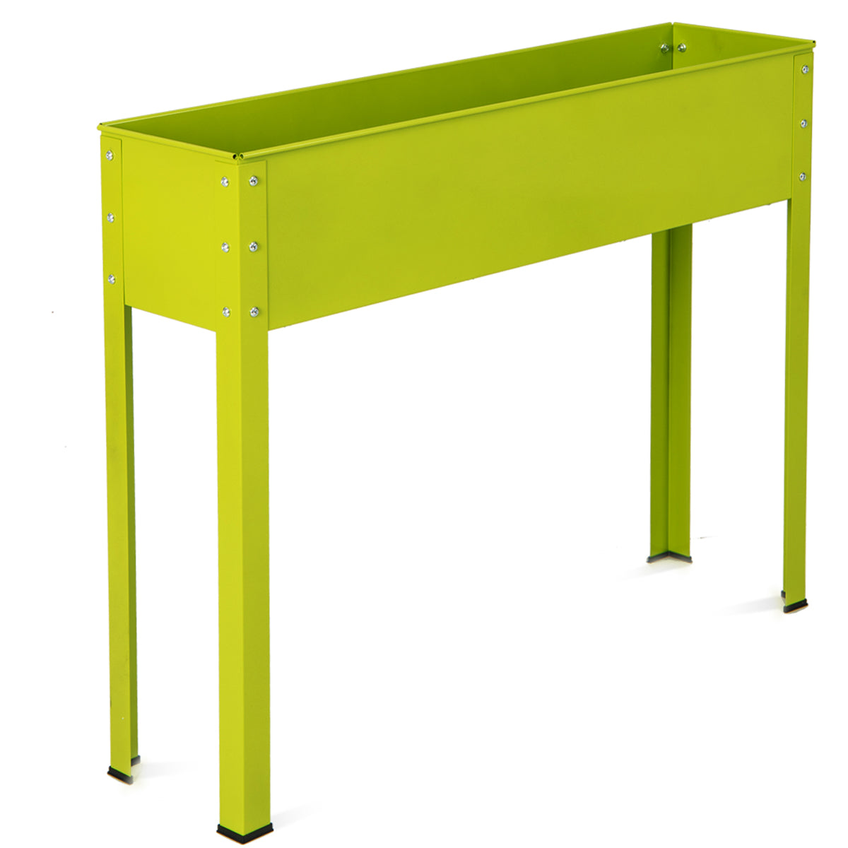 Metal Raised Garden Bed with Legs and Drainage Hole-40 x 11 x 31.5 inches