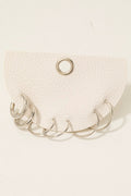 3Pc Dainty Tube Hoop Earrings Set: Silver