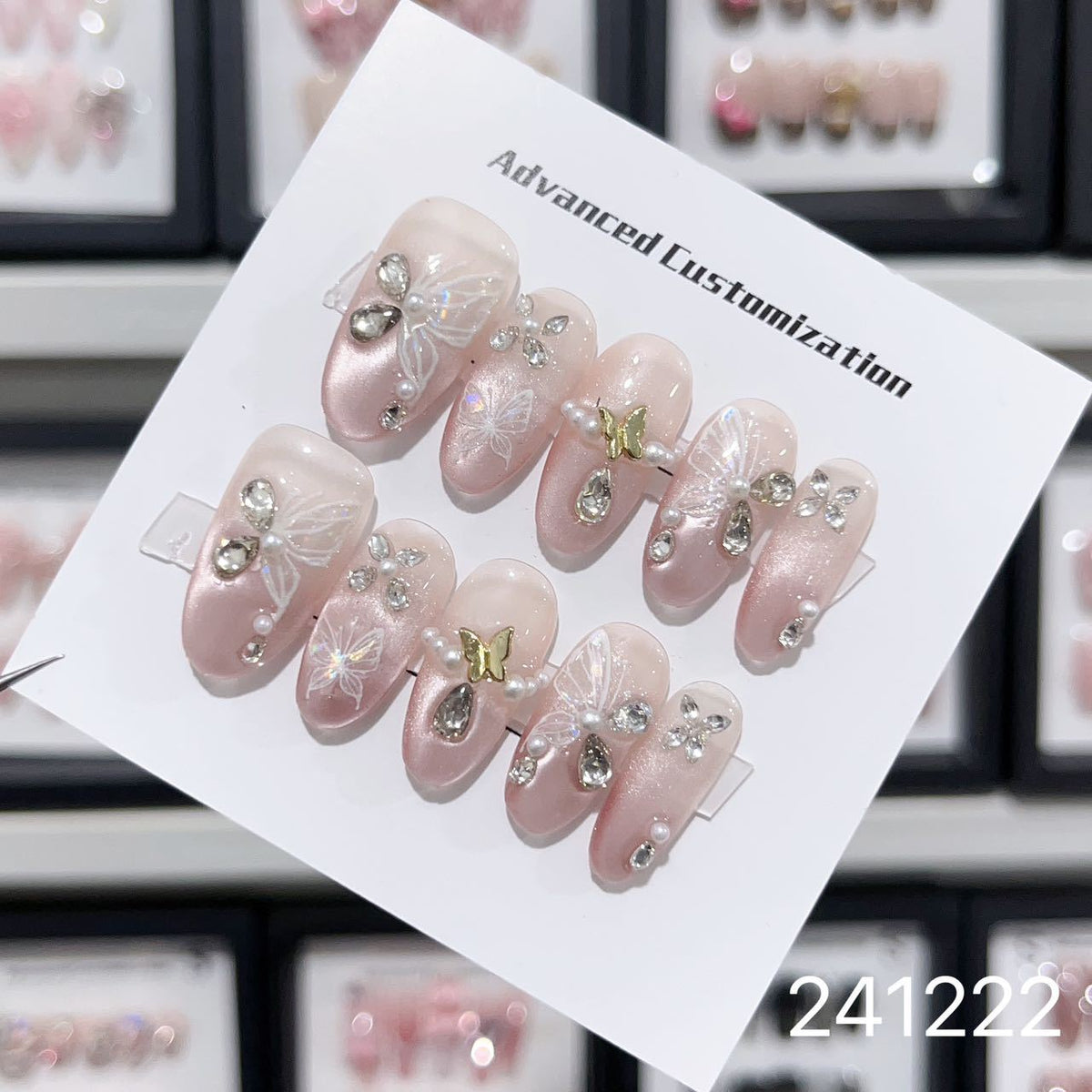 1028- Handmade press on nails fake nails removable