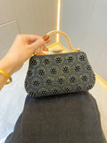 Vintage Pearl Tote Clutch Wedding evening clutch Dinner bag