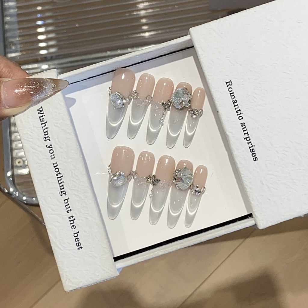 1034- Handmade press on nails fake nails removable