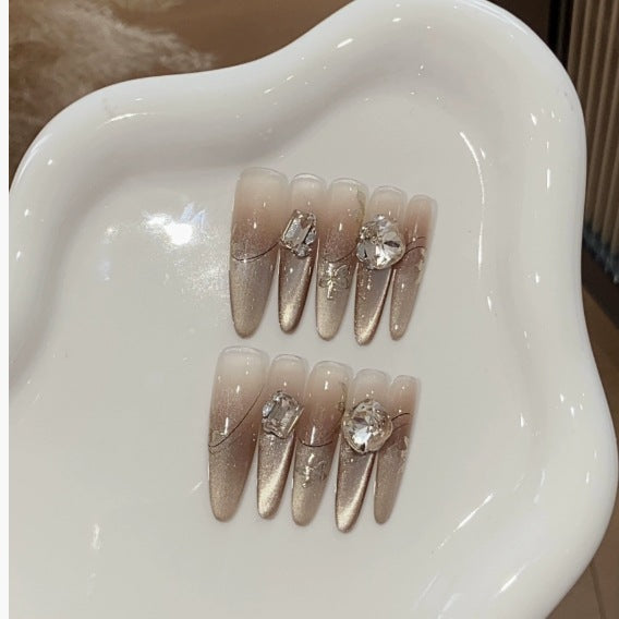 1033- Handmade press on nails fake nails removable