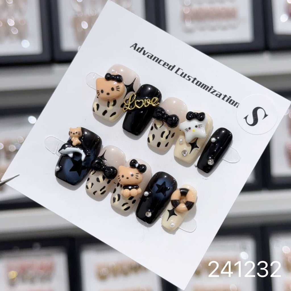 1029- Handmade press on nails fake nails removable